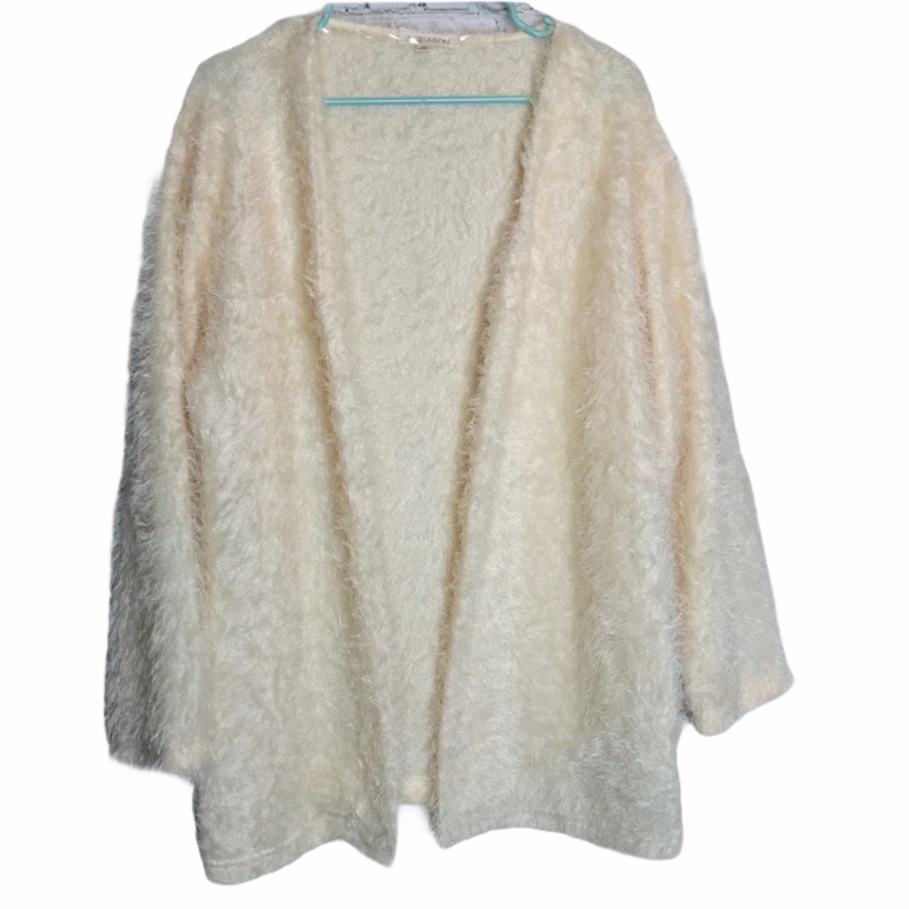 A Reason Cream/Ivory Eyelash Cardigan